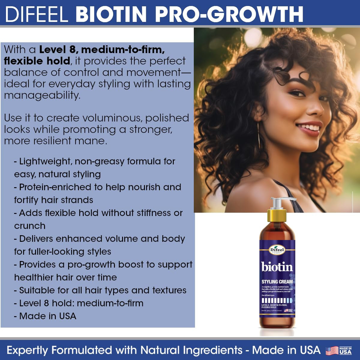 DIFEEL Biotin Styling Cream (12oz)