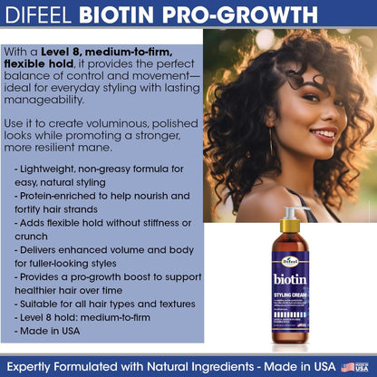 DIFEEL Biotin Styling Cream (12oz)
