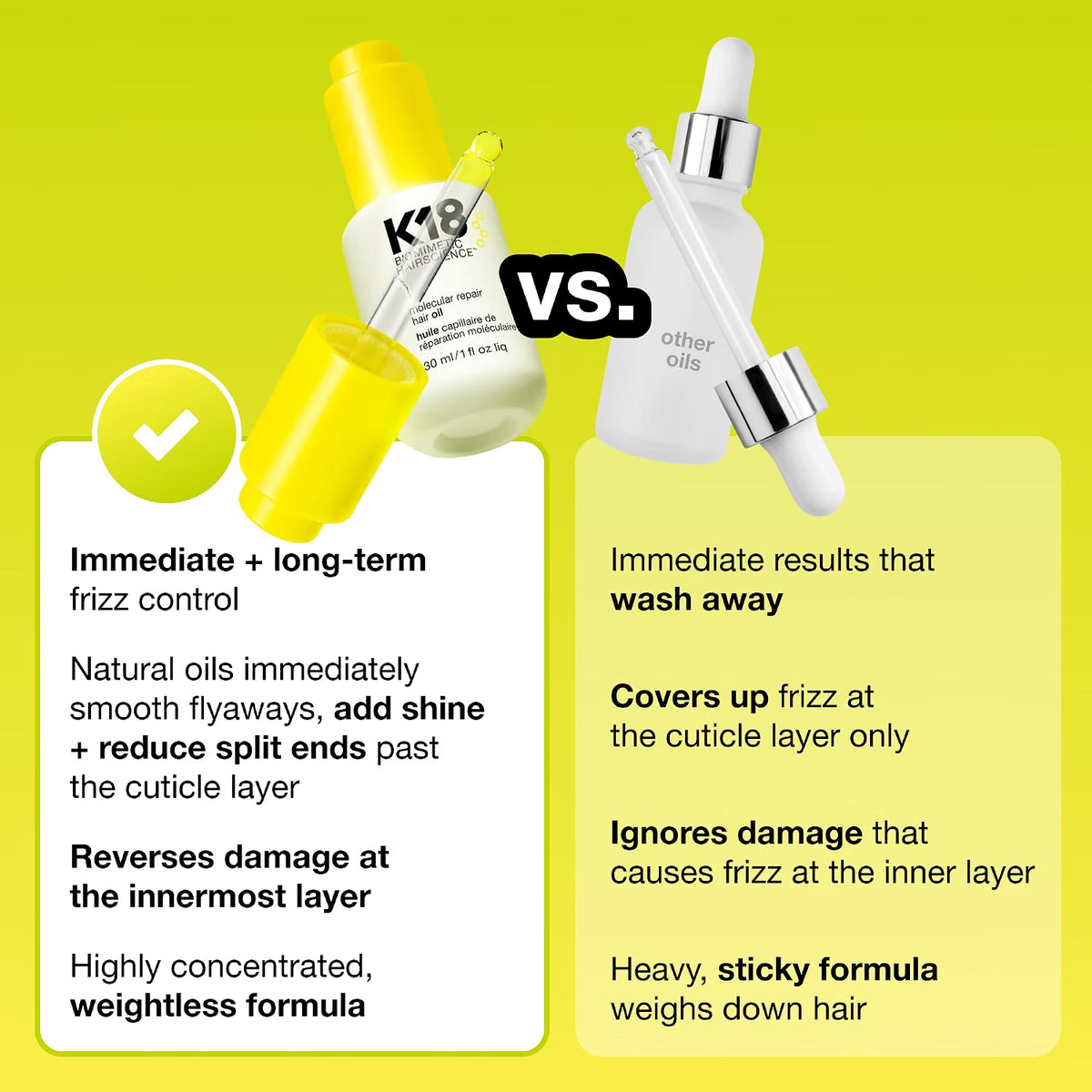 K18 Molecular Repair Hair Oil (0.34oz)