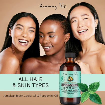 Sunny Isle Jamaican Black Castor Oil - Peppermint (4oz)