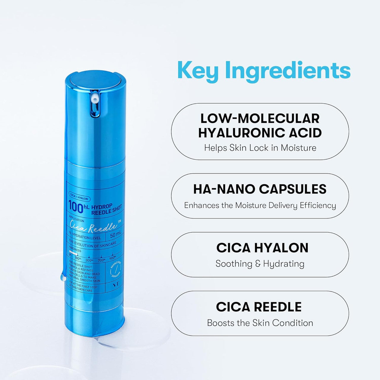 VT COSMETICS Hydrop Reedle Shot 100hL Microneedling Serum (1.69oz)