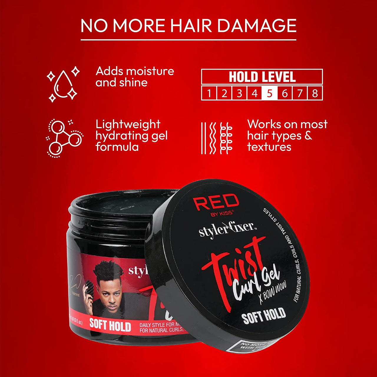 KISS Premium Twist Gel and Twist Brush Combo