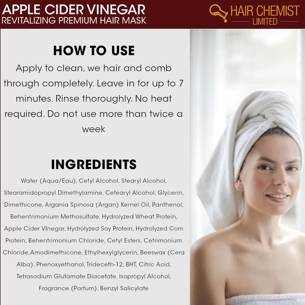 HAIR CHEMIST Apple Cider Revitalizing Premium Hair Mask (12oz)