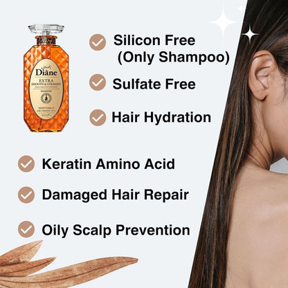 MOIST DIANE Perfect Beauty Extra Smooth & Straight Shampoo (15.2oz)