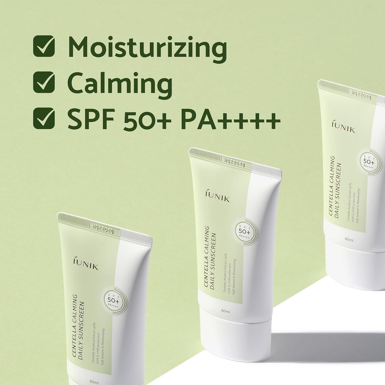 IUNIK Centella Calming Daily Sunscreen (2.02 oz)