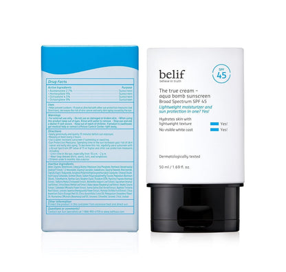BELIF Aqua Bomb Hydrating Niacinamide Sunscreen SPF 45 (1.69oz)