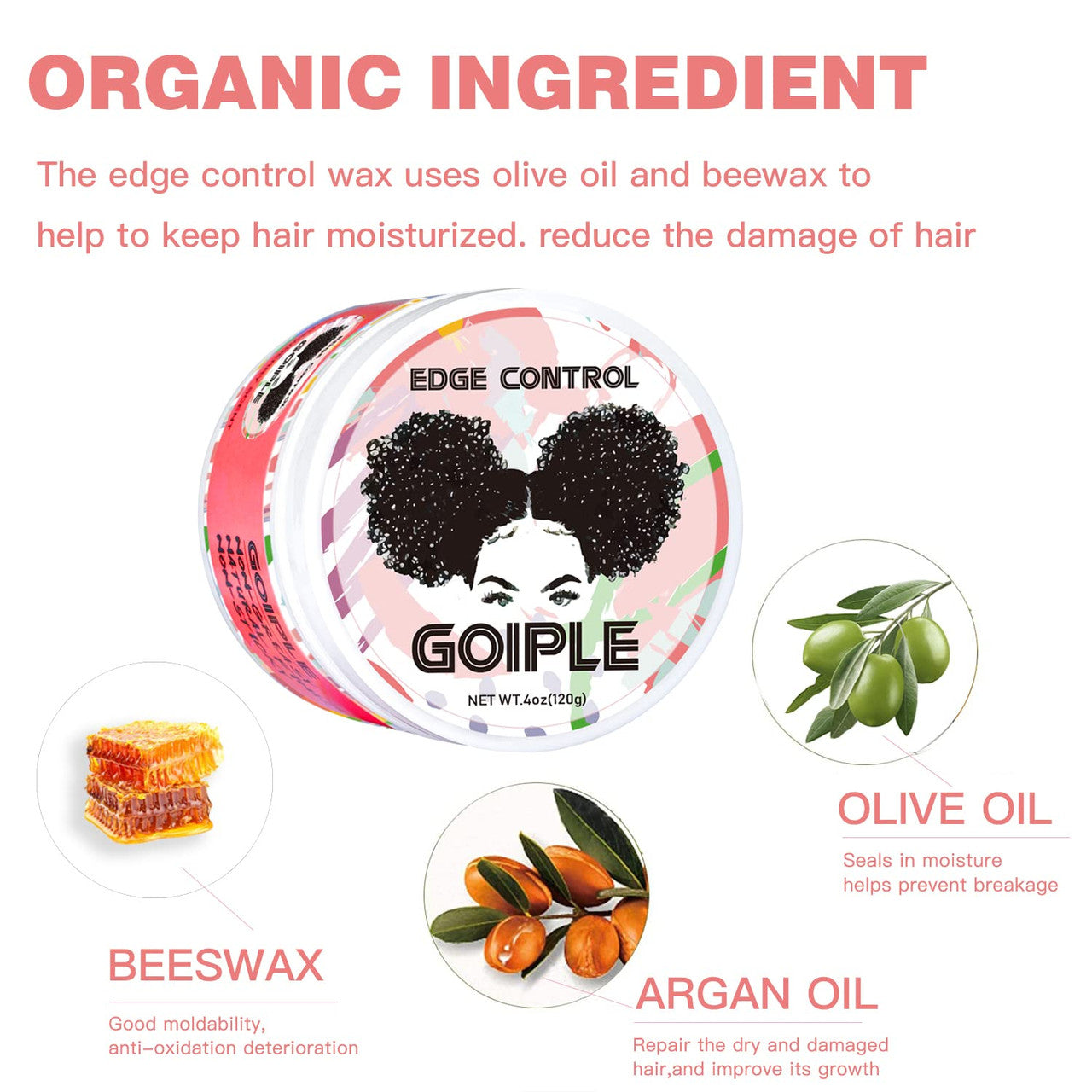 Goiple Edge Control Wax [Sweet Peach]