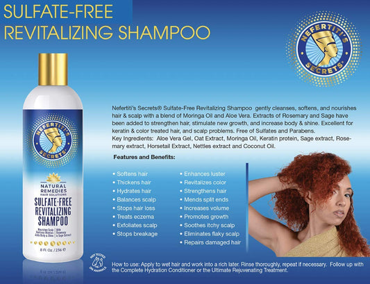 Nefertiti's Secrets Sulfate-Free Revitalizing Shampoo