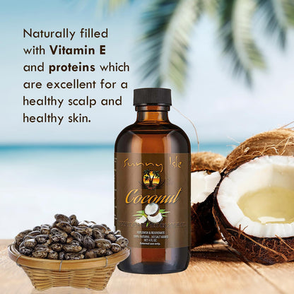Sunny Isle Jamaican Black Castor Oil - Coconut Oil (4oz)