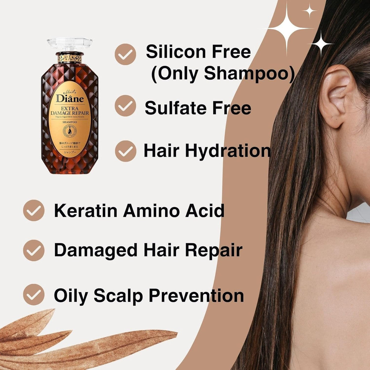 MOIST DIANE Perfect Beauty Extra Damage Repair Shampoo (15.2oz)