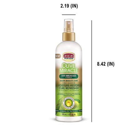 African Pride Olive Miracle 7-IN-1 Leave-In Moisture Restore Hair Curl Refresher