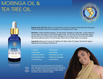 Nefertiti's Secrets Natural Moringa & Tea Tree Oil