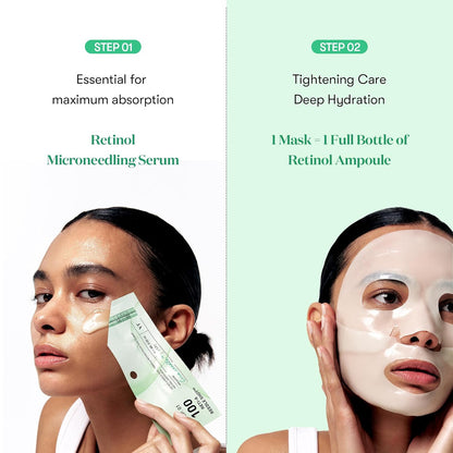 VT COSMETICS Reti-A Reedle Shot 100 2-Step Hydrogel Mask (1Sheet)