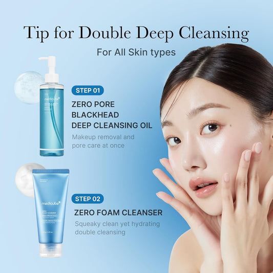 MEDICUBE Zero Pore Blackhead Deep Cleansing Oil (6.93oz)