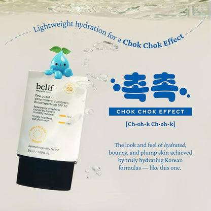 BELIF Dew Guard Daily Mineral Sunscreen SPF 50 (1.69oz)