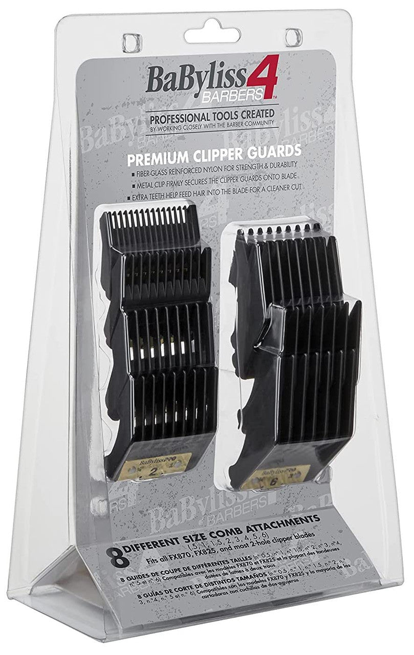 BaBylissPRO 8pc Premium Clipper Guard Set (FXCPCG)