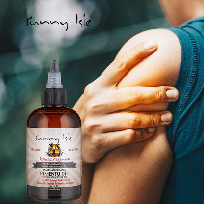 Sunny Isle Jamaican Black Castor Oil - Pimento Oil (4oz)