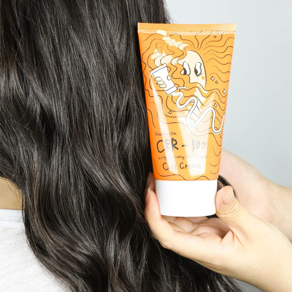 Elizavecca CER-100 Collagen Coating Hair A+ Muscle Curl Cream (4.6 oz)