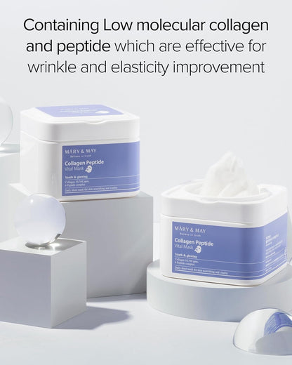 MARY & MAY Collagen Peptide Vital Mask (30Sheets)