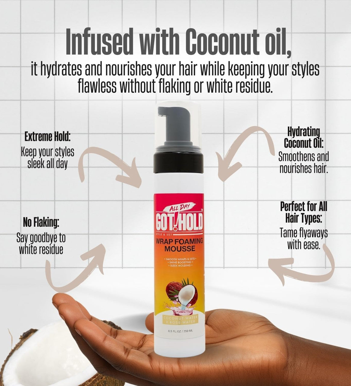 ALL DAY GOT HOLD Wrap Foaming Mousse