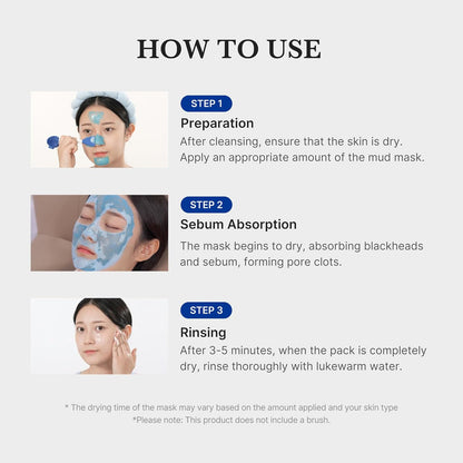 MEDICUBE Zero Pore Blackhead Mud Facial Mask (3.52oz)