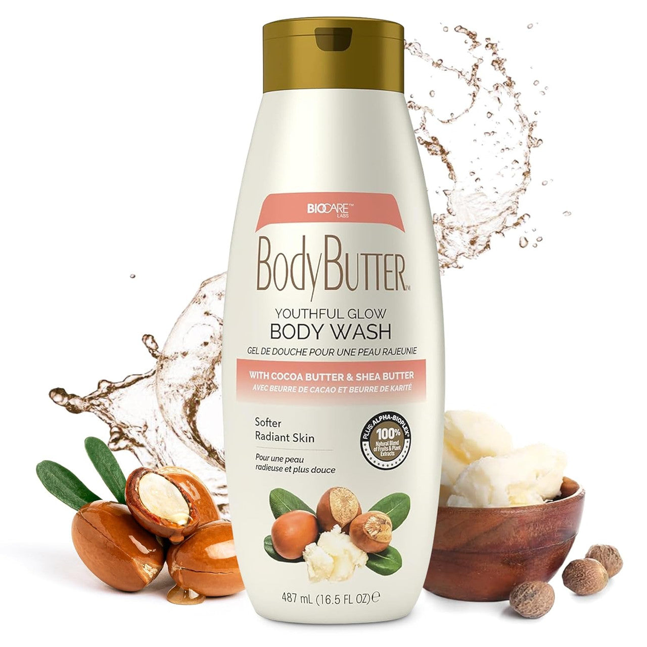 Biocare Body Butter Wash with Cocoa Butter & Shea Butter (16.5oz)