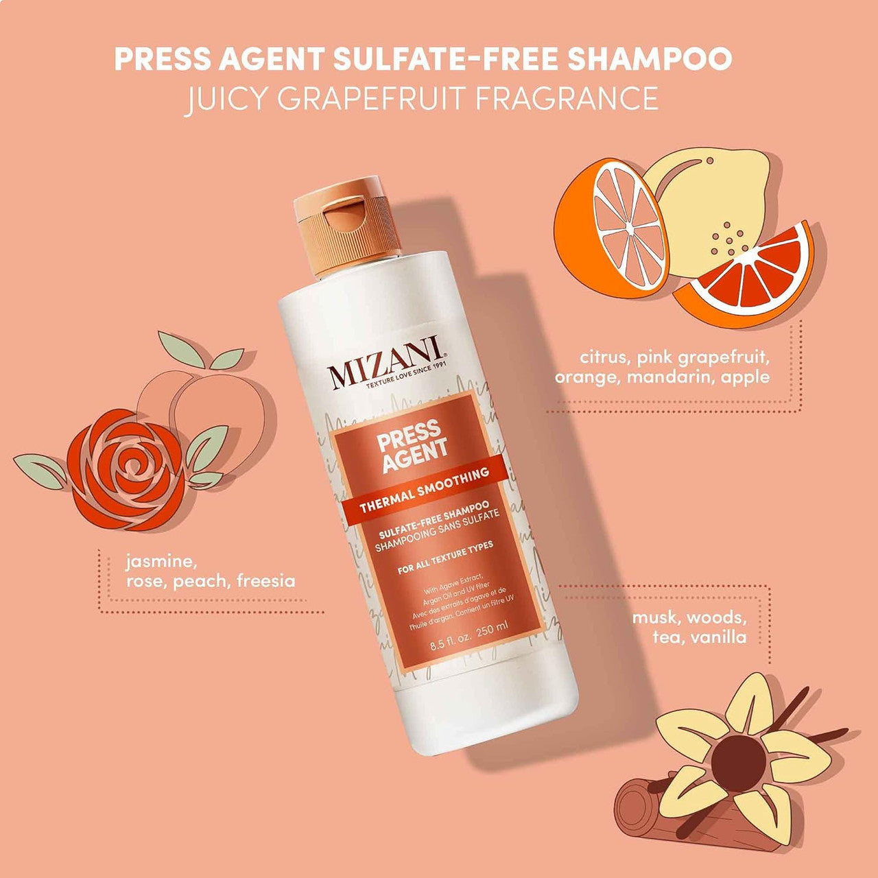 MIZANI Press Agent Smoothing Sulfate-Free Shampoo