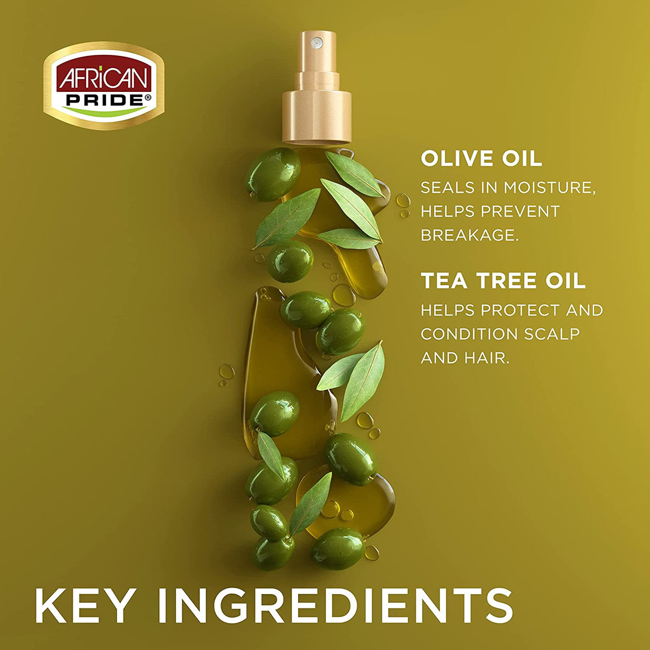 African Pride Olive Miracle Tension Relief & Shine Braid Sheen Spray