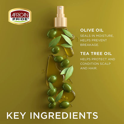 African Pride Olive Miracle Tension Relief & Shine Braid Sheen Spray