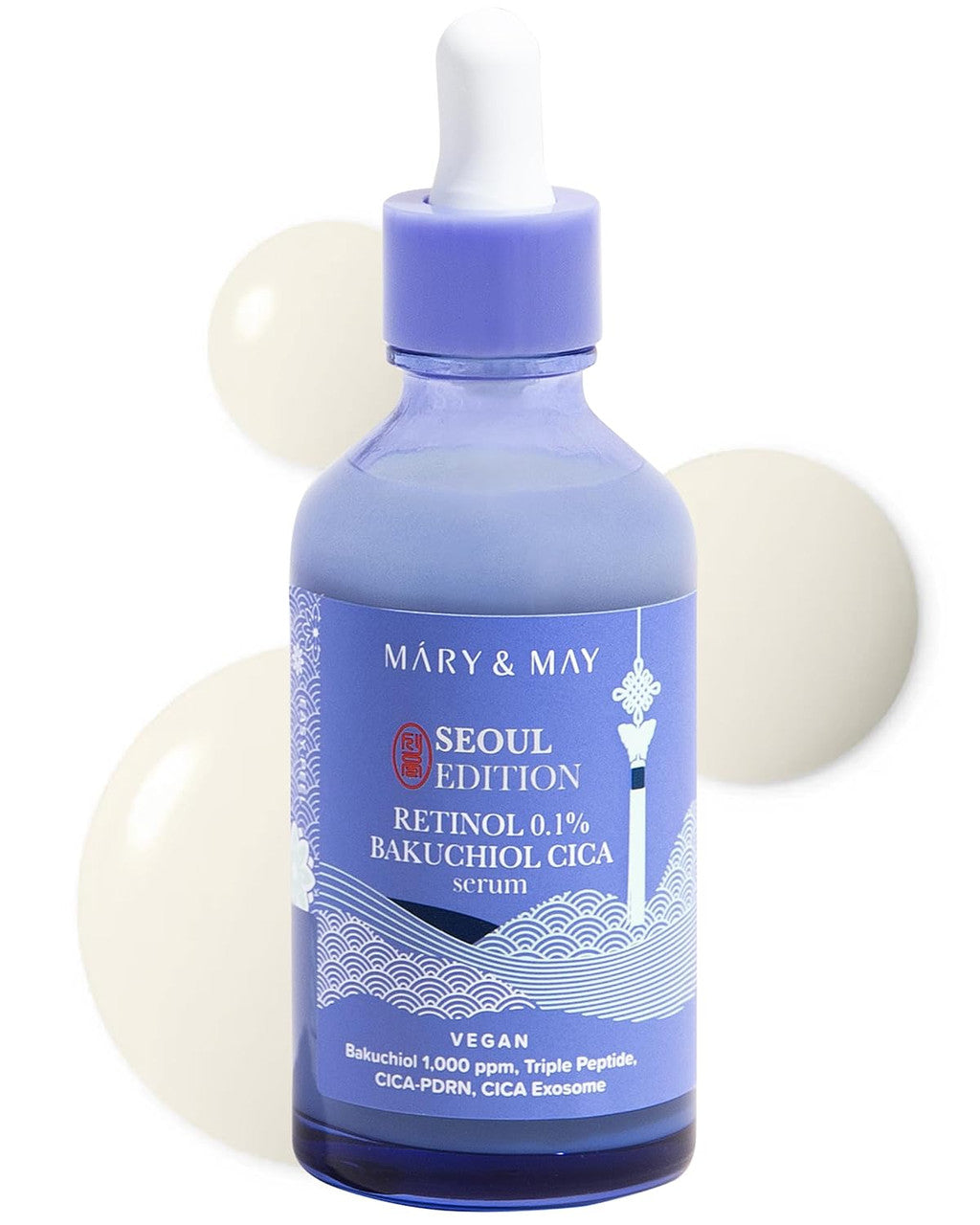 MARY & MAY Retinol 0.1% Bakuchiol Cica Serum (1.01oz)