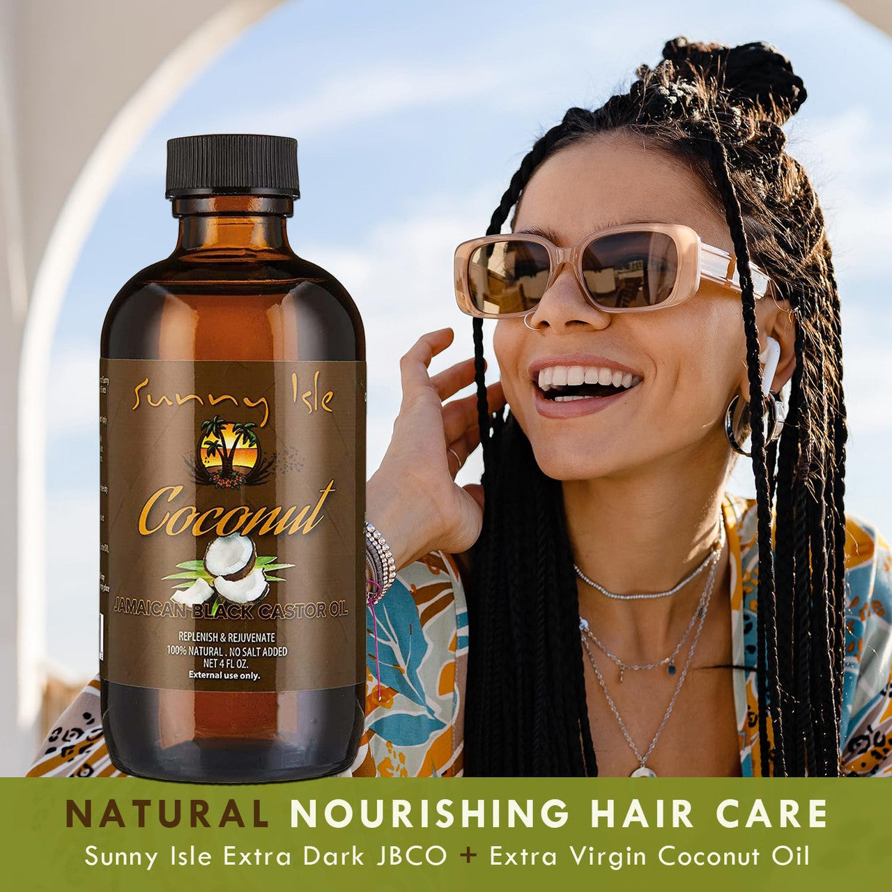 Sunny Isle Jamaican Black Castor Oil - Coconut Oil (4oz)