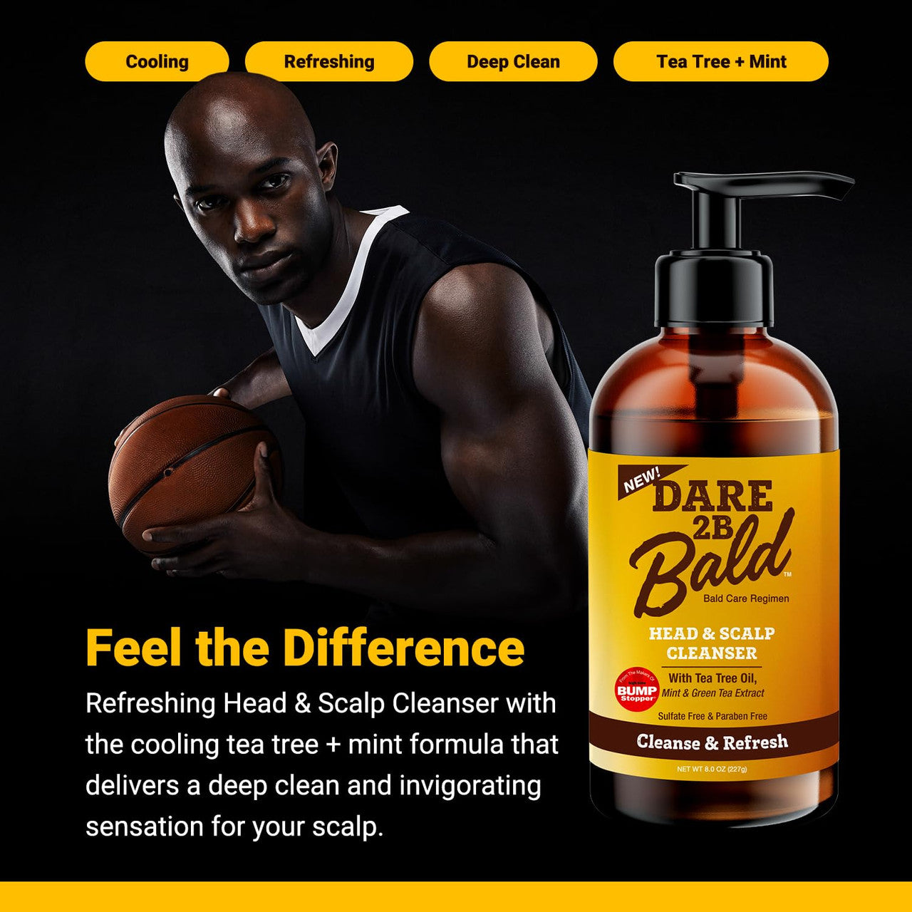 HIGH TIME Dare 2B Bald Head & Scalp Cleanser (8oz)