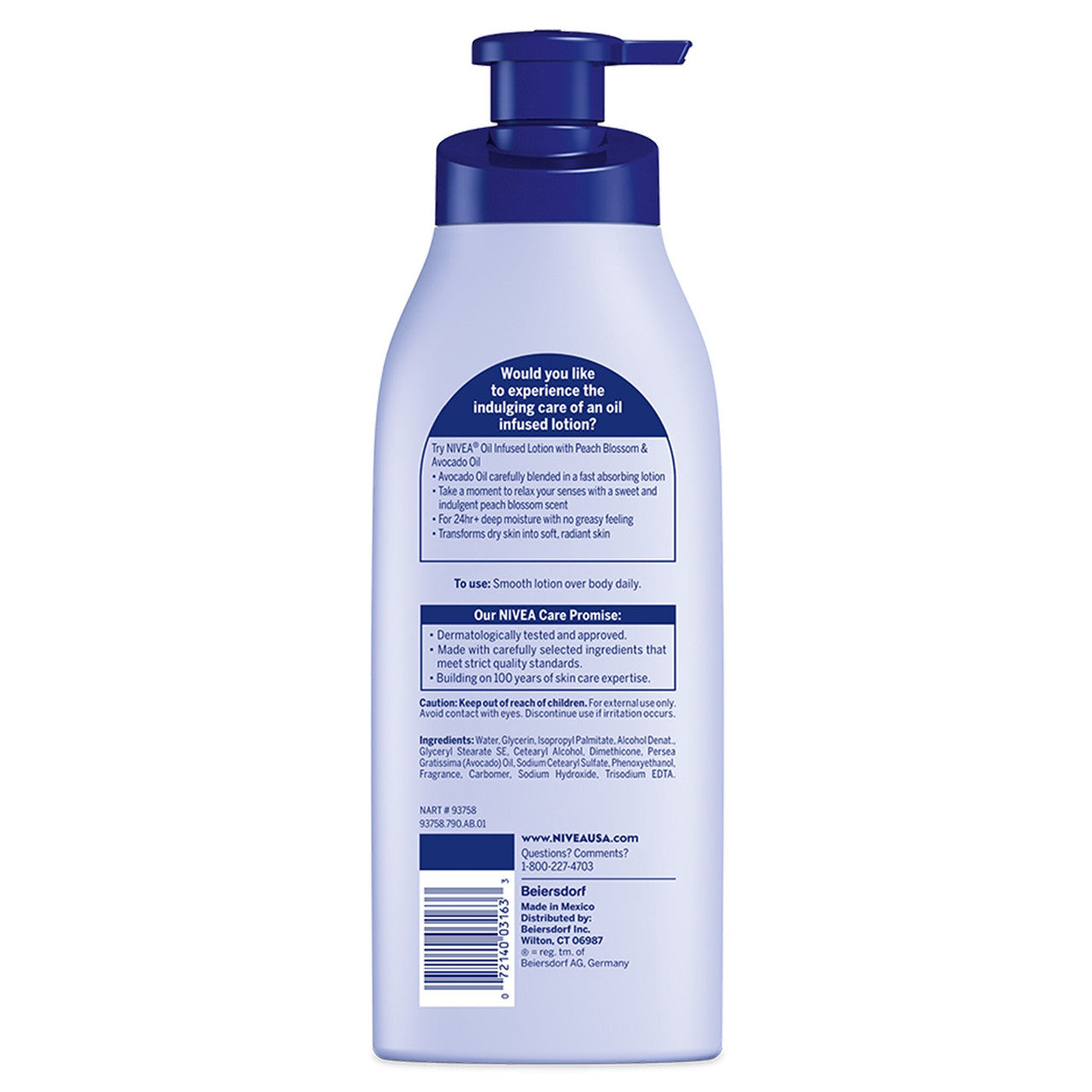 NIVEA Oil Infused Body Lotion with Peach Blossom & Avocado Oil