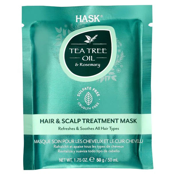 HASK Tea Tree Oil & Rosemary Hair & Scalp Treatment Mask (1.75oz)