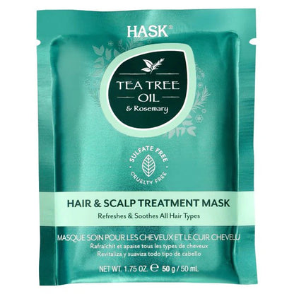 HASK Tea Tree Oil & Rosemary Hair & Scalp Treatment Mask (1.75oz)