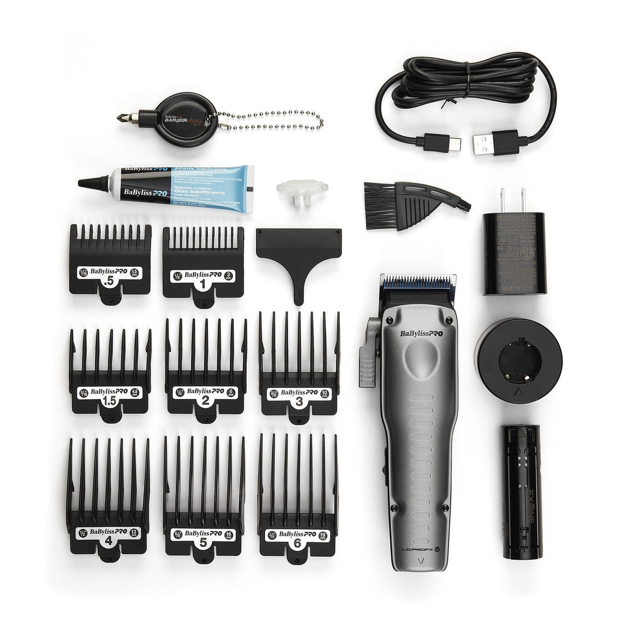 BaBylissPRO FXONE Lo-ProFX Matte Gray High Performance Low Profile Clipper