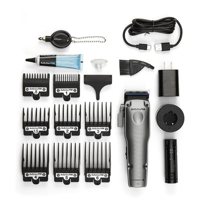 BaBylissPRO FXONE Lo-ProFX Matte Gray High Performance Low Profile Clipper