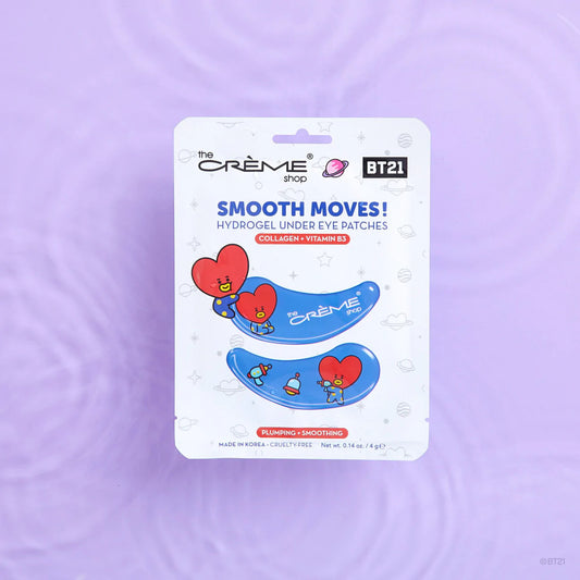 THE CREME SHOP BT21 "Smooth Moves!" TATA Hydrogel Under Eye Patches