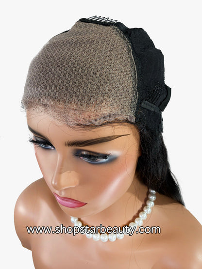 15A PINK LEMON GOLD 100% Human Hair 5X6 Lace Front Wig - NORTH (18"-30")