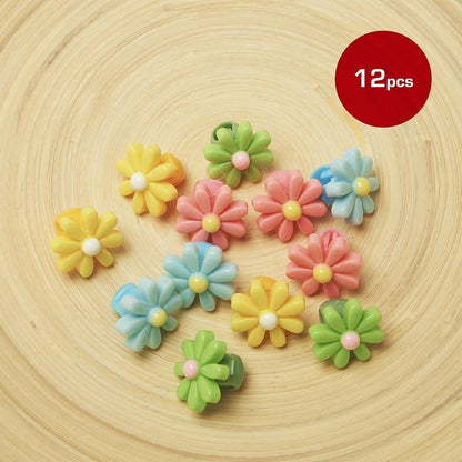 KISS Flower Shaped Hair Beads (12pcs)