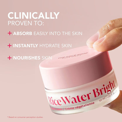 THE FACE SHOP Rice Water Bright Cream, Vegan (1.69oz)