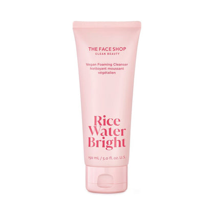 THE FACE SHOP Rice Water Bright Foaming Cleanser, Vegan (5oz)