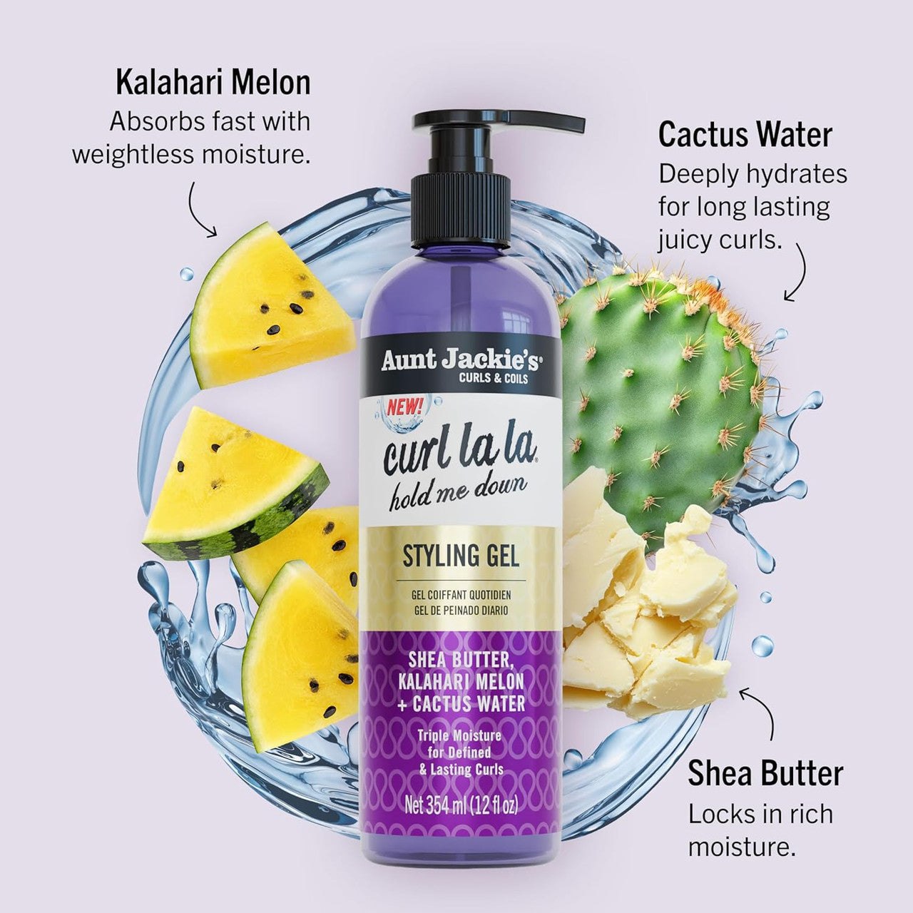 Aunt Jackie's Curl La La Hold Me Down Styling Gel (12oz)