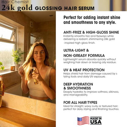 HAIR CHEMIST 24k Gold Glossing Hair Serum (3oz)