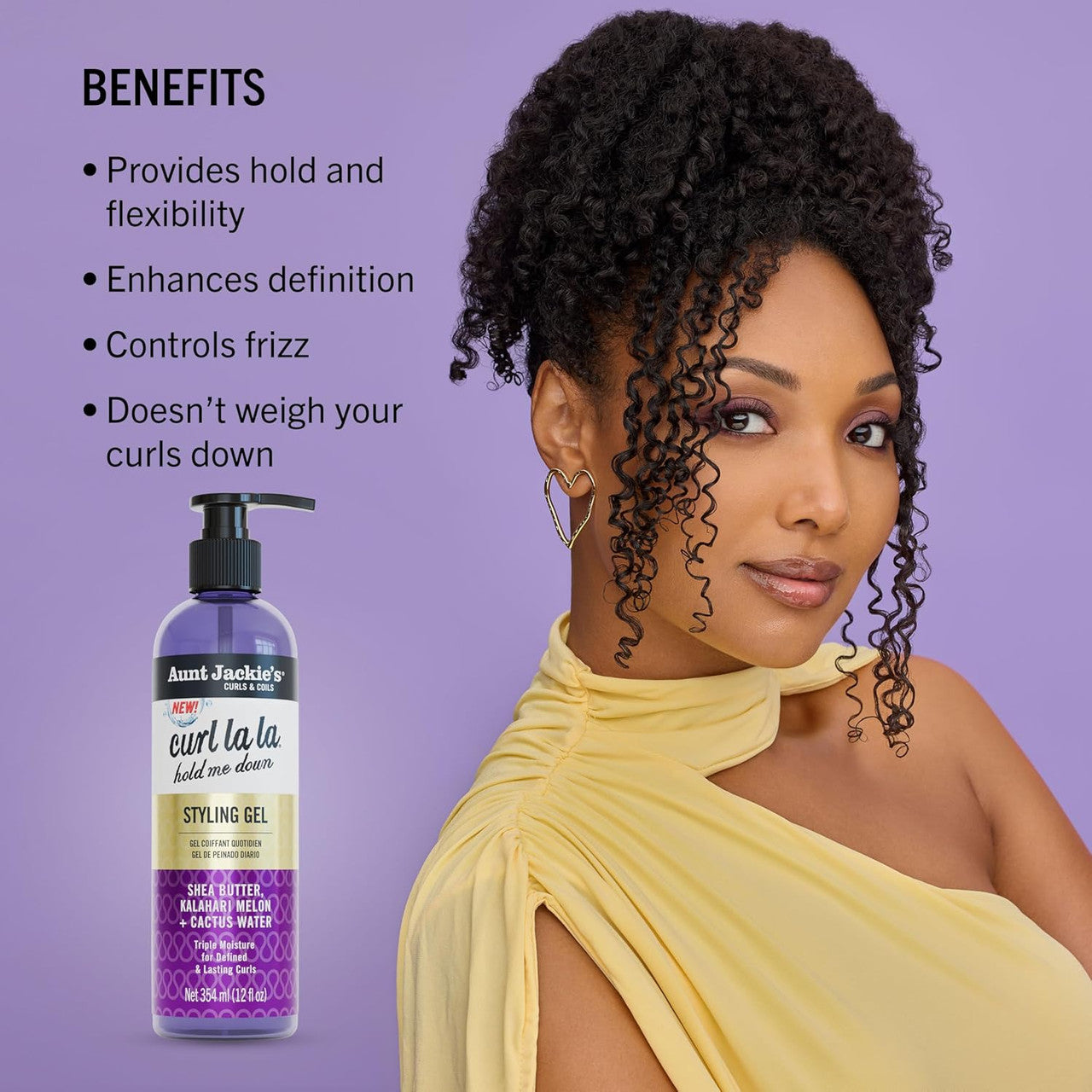 Aunt Jackie's Curl La La Hold Me Down Styling Gel (12oz)