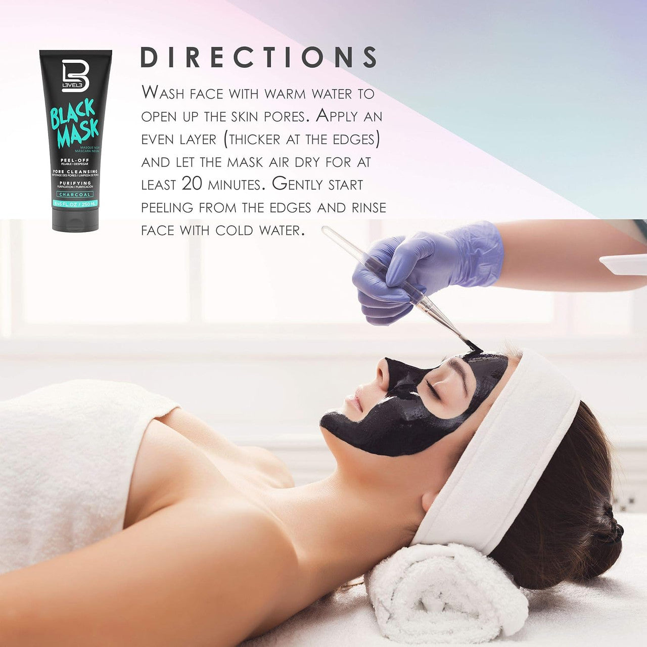 L3VEL3 Black Charcoal Peel Off Face Mask