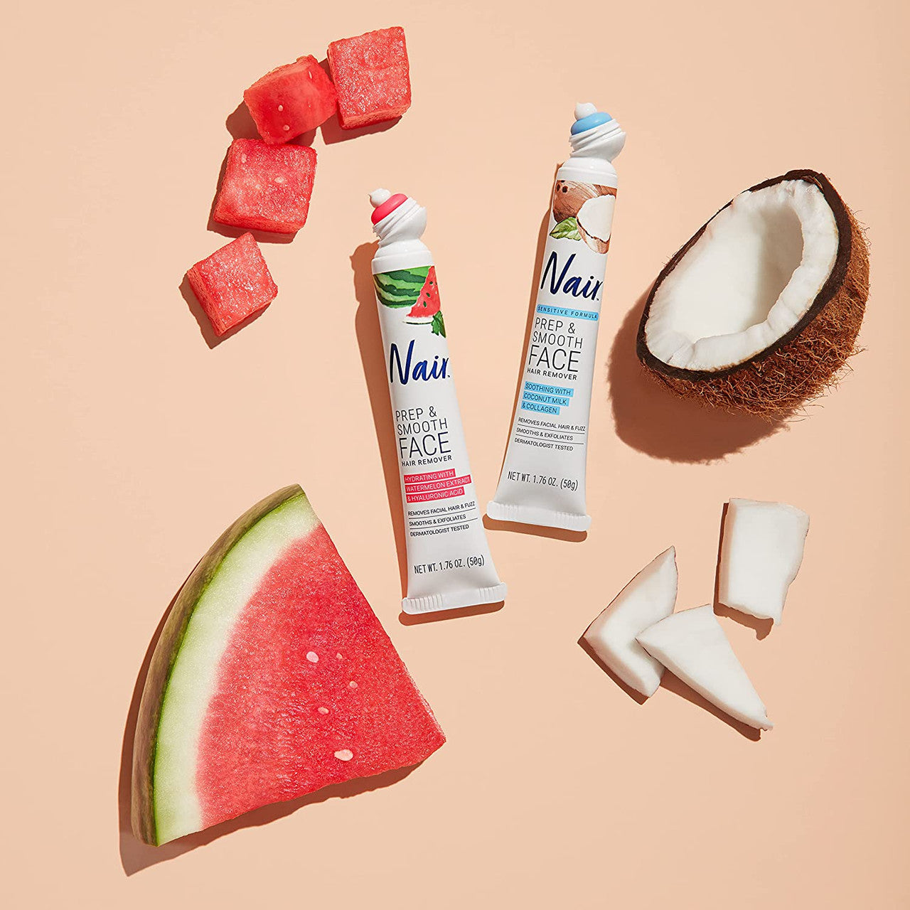 Nair Prep and Smooth Face with Coconut Milk