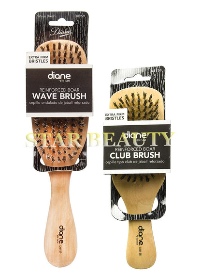 DIANE Reinforced Boar Brush Extra Firm Bristles