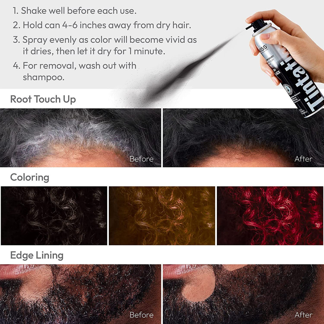 KISS Tintation Temporary Hair Color Spray