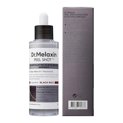 DR. MELAXIN Peel Shot Glow Black Rice Peeling Ampoule (80ml)